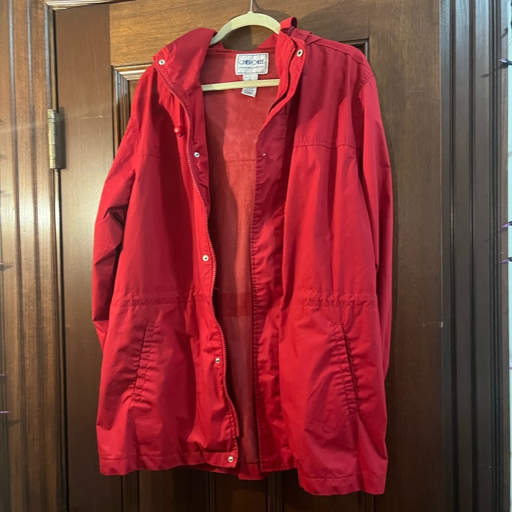 cherokee women’s vintage jacket and raincoat with hood